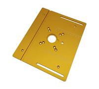 SHUAIGUO Plaque d'insertion de table de toupie en alliage d'aluminium pour fraisage du bois - Machine de découpe - Outil auxiliaire de gravure - Bancs de travail du bois
