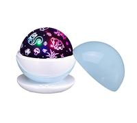 SHUAIGUO Projecteur de Boule Magique à LED Colorées, Veilleuse Rotative avec Motifs D'animaux et D'étoiles, Couverture Alimentée par USB, Effet de Scène, KTV, Bar, Festival, Décor (Bleu)