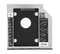 SHUAIGUO Support de disque dur léger en alliage d'aluminium de support d'état pour l'installation de disque SSD 9,5 millimètres, conception compacte, 1 unité