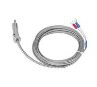 SHUAIGUO Thermocouple de Type K, Sonde de Capteur Température à Ressort Compression, 0-400 ℃ 5 Mètres, pour les Plastiques, les Machines, Textiles et Industries Alimentaires