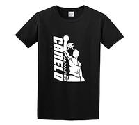 SHUANG YUE Best Graphic Canelo Alvarez Boxer Comfortable Classic All-Match Match T-Shirt Black XL