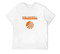 SHUANG YUE Men's Rollerball Sci FI Movie James Caan Retro Vintage 70'S Cult Film T-Shirt T-Shirt White3XL