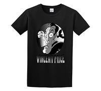 SHUANG YUE Vincent Price Cult Horror Actor Caricature T-Shirt Black S