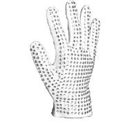 Shuanghao Gants de Blanc outfit deguisement Costume Accessoires Cosplay de Halloween Noël concert Partie Rétro Punk Gants (Main droite-M