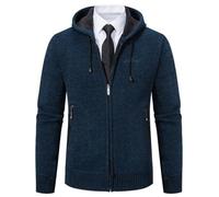 Shuanghao Homme Automne Hiver Pull Sweater Chandail Tricot Sweatshirt à Capuche Hoodie Cardigan Pullover Manteau Jacket Blousons Coat Gilet en Maille Chaud Polaires Doublé Large Homme M (Hoodie)