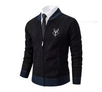 Shuanghao Homme Automne Hiver Pull Sweater Chandail Tricot Sweatshirt à Capuche Hoodie Cardigan Pullover Manteau Jacket Blousons Coat Gilet en Chaud Polaires Doublé Large Homme L （Le cerf）