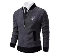 Shuanghao Homme Automne Hiver Pull Sweater Chandail Tricot Sweatshirt à Capuche Hoodie Cardigan Pullover Manteau Jacket Blousons Coat Gilet en Chaud Polaires Doublé Large Homme L （Le cerf）