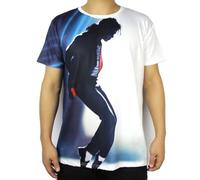 Shuanghao Homme Femme Halloween Noël Carnaval T-Shirts MOON Space Walking Danse Concert Fête Cosplay Rétro Punk Ample Décontracté Loisirs Mode Adulte Unisex Tee-Shirts Tops Sweat Costume Coton(XS 165)