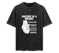 SHUANGJIEPAPER Anatomy of A Heart Human Anatomical Cardiologist Mens T T-Shirt Black S