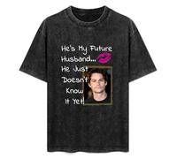 SHUANGJIEPAPER Ghee Dylan O'Brien He's My Future Husband He Just Doesn't Know It Yet Unisex Hooded Printed Pullover Hoodies Mens Sweatshirts T-Shirt Black 3XL