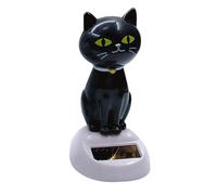 Shuangliao Figurines Danse Solaire, Chat Animal Dansant Solaire, Chat Danseur Solaire Voiture, Décoration pour Tableau De Bord, Solaire Dansante Chat Mignon Qui Bouge La Tête