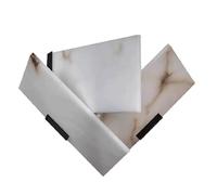 SHUANGZ Applique Murale En Marbre D'Espagne, 31 Cm, En Albâtre, Style Wabi-Sabi, Éclairage Moderne, Base En Métal, Lumière Chaude, Lampe Murale En Pierre Naturelle Pour Salon, Chambre