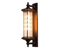 SHUANGZ Applique Murale Extérieure Applique Murale Extérieure en Aluminium Étanche avec Verre Transparent, Appareil D'éclairage De Porche pour L'entrée, Maison, Patio, Garage, Porte