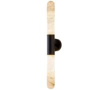 SHUANGZ Applique Murale Linéaire LED Style Milieu Du Siècle, Applique Murale D'intérieur Nordique, Lampe Chevet Longue, Lampe Murale En Marbre Naturel Style Ferme Pour Couloir, Salle Bain Ou Salon