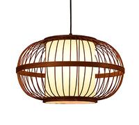 SHUANGZ Lampe Suspendue en Bois De Style Sud-est Asiatique Lustre en Rotin Et Bambou, Lampes Suspendues en Osier Plafonnier Suspendu pour Le Salon De L'îlot De Cuisine Lanterne en Bambou Léger