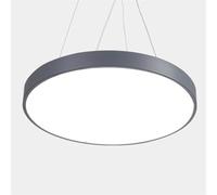 SHUANGZ Luminaires Suspendus Linéaires À LED Gris Lustre Moderne Ultra-mince À Panneau Circulaire Luminaire Facile À Installer Plafonnier Nordique À Lumière Blanche Froide Pour Salle De Billard