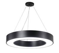 SHUANGZ Lustre Rond À LED Créatif Plafonnier À Lumière Blanche Froide Lampe Suspendue De Style Industriel, Anneau De Lampe De Forme Spéciale Luminaire Architectural en Métal Mat