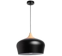 SHUANGZ Lustres D'élégance Moderne Grande Lanterne À Dôme en Grain De Bois Luminaire Suspendu Semi-encastré Plafonnier Suspendu Industriel pour Îlot De Cuisine, Salle À Manger, Chambre À Coucher,