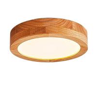 SHUANGZ Plafonnier 13W Plafonnier en Bois De Style Japonais À Proximité Luminaire Encastré À LED À Intensité Variable À Économie D'énergie Plafonnier Décoratif Convient Au Couloir De Salle De Bain
