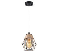 SHUANGZ Plafonnier Décoratif Pour Bar Individuel Suspension En Métal Pour Couloir, Lampe De Chevet Suspension En Corde De Chanvre Pour Restaurant, Bar, Café, Salle À Manger