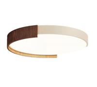 SHUANGZ Plafonnier Encastré À LED À Intensité Variable Lampe Plate Style Crème Métal Plafonnier Éclairage Moderne Design Créatif Chambre À Coucher Étude Couloir Lumière Lampe Filaire Ultra Mince Moder