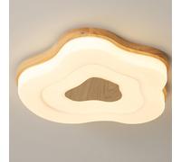 SHUANGZ Plafonnier LED Moderne 14,5 Po 24 W Avec Télécommande, Luminaire De Salle À Manger, Plafonnier Encastré Avec Abat-jour En Acrylique. Pour Chambre, Salon, Cuisine, Câblage.