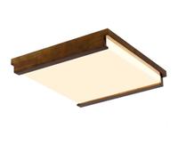 SHUANGZ Plafonnier LED Rond À Intensité Variable De 42 Cm (16,5 Pouces) Avec Télécommande, En Bois, Métal Et Acrylique, Avec Télécommande. Idéal Pour Les Chambres, Bureaux, Salons Et Salles À Manger