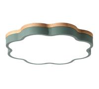 SHUANGZ Plafonnier Minimaliste, Base En Bois, Cadre En Métal, Luminaires Modernes À Intensité Variable, Lustre De Style Nordique Pour Chambre, Salle À Manger Et Couloir.