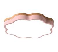 SHUANGZ Plafonnier Minimaliste, Base En Bois, Cadre En Métal, Luminaires Modernes À Intensité Variable, Lustre De Style Nordique Pour Chambre, Salle À Manger Et Couloir.