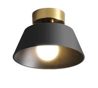 SHUANGZ Plafonnier Minimaliste E27 Luminaire Semi-encastré en Métal Près des Luminaires De Plafond Abat-Jour en Métal Luminaire Facile À Installer Lampe De Balcon De Porche Nordic Aisle Light