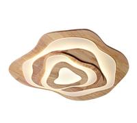 SHUANGZ Plafonnier Nordique Pour Chambre À Coucher Décoration Créative En Bois Près Du Plafond Intensité Variable Pour Cuisine, Maison Et Couloir De Bureau (23,6") Luminaire Encastré À Économie
