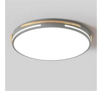 SHUANGZ Plafonniers LED Minimalistes En Bois Plafonnier Rond À Économie D'énergie Panneau Lumineux Plat Ultra-mince Tricolore Pour Cuisine Et Chambre Principale, 15,7 Pouces Plafonnier LED