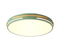 SHUANGZ Plafonniers LED Minimalistes En Bois Plafonnier Rond À Économie D'énergie Panneau Lumineux Plat Ultra-mince Tricolore Pour Cuisine Et Chambre Principale, 15,7 Pouces Plafonnier LED