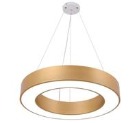 SHUANGZ Suspension Anneau Doré Lustre LED Moderne Encastré Au Plafond Suspensions Industrielles Réglables Éclairage Suspendu Pour Chambre, Cuisine, Îlot, Bar, 6000K, Installation Facile