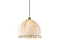 SHUANGZ Tête De Lit en Coton Et Lin Lampe Suspendue Plafonnier Petite Lampe Suspendue Décoration Simple Tête E27 Lampe Suspendue Hauteur Réglable Abat-Jour en Tissu Style Nordique pour Salon Cuisine