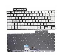 SHUAPOZ Clavier d'ordinateur Portable pour ASUS TUF Air FX516 FX516P FX516PR FX516PM FA516(White with Backlit)