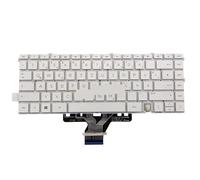SHUAPOZ Clavier rétroéclairé UK SP LA UA GR pour HP pour Envy X360 13-AY 13-BA 13T-BA 13-BD 13M-BD BD0023DX Espagnol Latin Allemand UKRAINIEN M30787(German White)