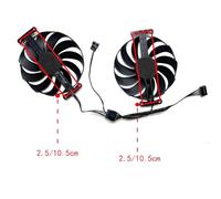 SHUAPOZ pour ASUS pour GeForce RTX3060 3060ti 3070 pour Ventilateur de Carte Graphique Dual OC T129215SU(A Pair of Fans)
