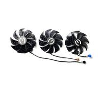 SHUAPOZ pour EVGA pour GeForce RTX3070 3070ti 3080 3080ti 3090 3090ti FTW3 Ventilateur de Carte Graphique Noir PLD09220S12H(Set of Three Fans)