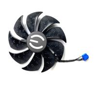 SHUAPOZ pour EVGA pour GeForce RTX3070 3070ti 3080 3080ti 3090 3090ti FTW3 Ventilateur de Carte Graphique Noir PLD09220S12H(Right Fan)
