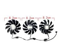 SHUAPOZ pour GIGABYTE pour Radeon RX6800 6800XT 6900XT pour Gaming OC Ventilateur de Carte Graphique PLA09215S12H(Middle Fan)