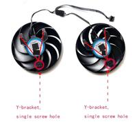 SHUAPOZ pour Sapphire pour Radeon RX6600 6600XT 6650XT pour Ventilateur de Carte Graphique Pulse(Left Fan)