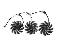 SHUAPOZ T128010SU PLD08010S12HH 78mm 4Pin pour Gigabyte pour Radeon RX 5500 5600 5700 XT Refroidissement de la Carte Graphique(Red)