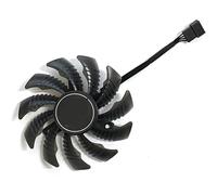 SHUAPOZ T128010SU PLD08010S12HH 78mm 4Pin pour Gigabyte pour Radeon RX 5500 5600 5700 XT Refroidissement de la Carte Graphique(Silver)