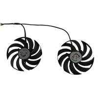 SHUAPOZ Ventilateur de Carte Graphique, 2 roulements à Billes, PLD10010B12HH pour MSI GeForce RTX 3090 Ti RTX3090Ti Gaming X Trio, Refroidisseur vidéo VGA pour GPU(Dual B C Fan)