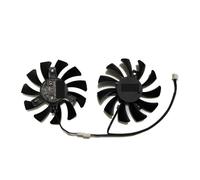 SHUAPOZ Ventilateur de Refroidissement pour Carte Graphique VGA, 2 pièces/Ensemble 75 mm Broches, HA8010H12F-Z pour MSI pour GTX 1650 GTX1650 pour Ventus XS 4G OC