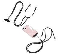 SHUBEIEUMI 2 Pièces Cordon Téléphone Portable avec 2 Patchs, Tour de Cou Téléphone Universelle, Laniere Téléphone Portable Compatible avec la Plupart des Coques pour Smartphone