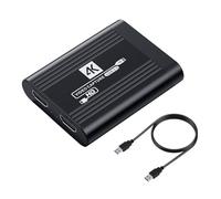 SHUBEIEUMI 4K Carte D'acquisition Vidéo, USB 3.0 Carte Vidéo HD HDMI, 1080P 60FPS Capture de Jeu vidéo pour PS5/Switch/PC/OBS pour Système Windows Linux OS(Noir)