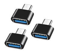 SHUBEIEUMI Adaptateur USB C vers USB 2.0, OTG Adaptateur USB C vers USB A, USB C Femelle vers USB A Mâle Compatible avec MacBook, Galaxy S24/S23/S22, Tablette, PC et Plus (Noir)