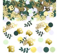 SHUBEIEUMI Confettis 18 Pièces Anniversaire Décoration d’Anniversaire, Confettis pour Table et Mariage